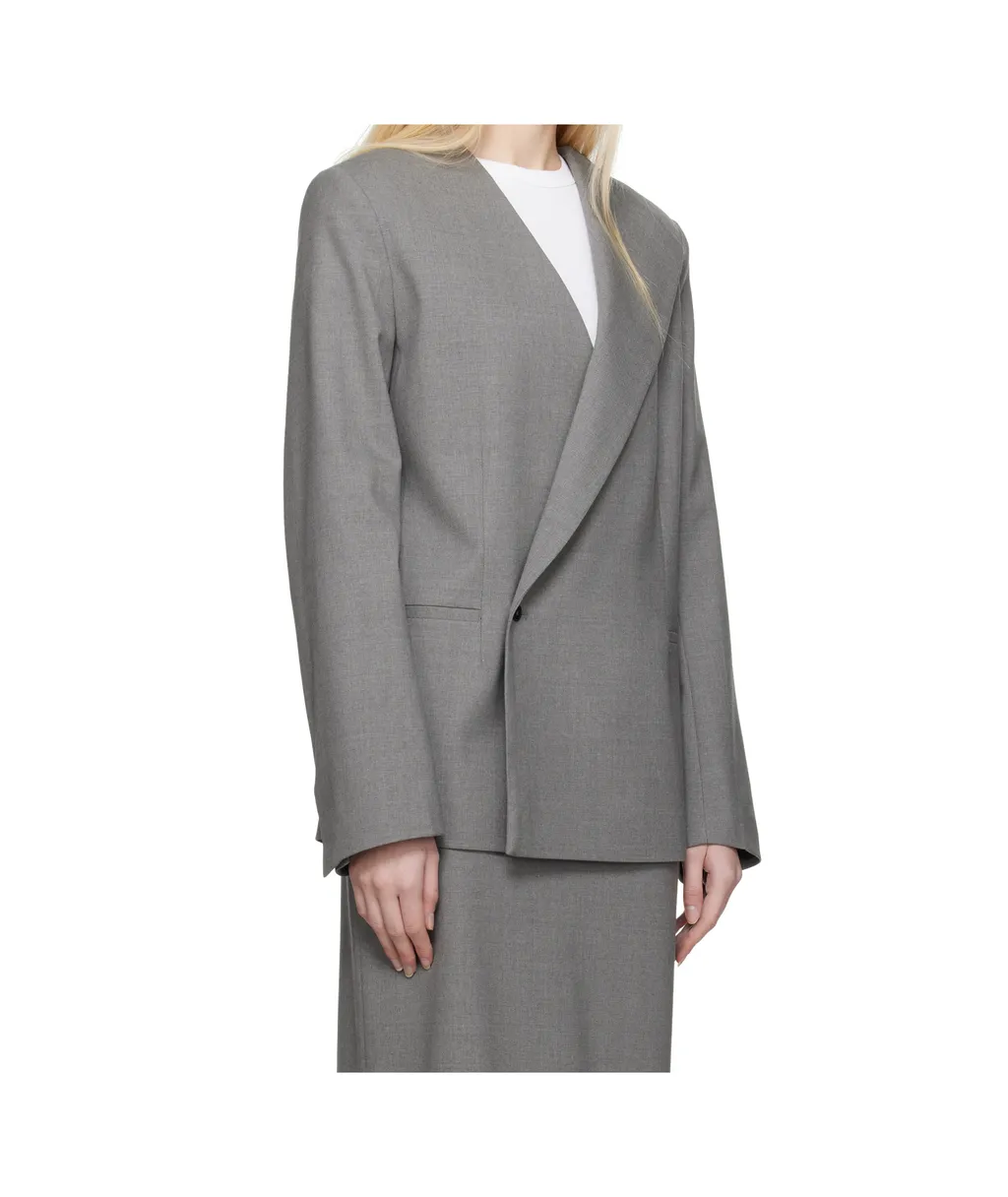 Elastic Twill Blazer