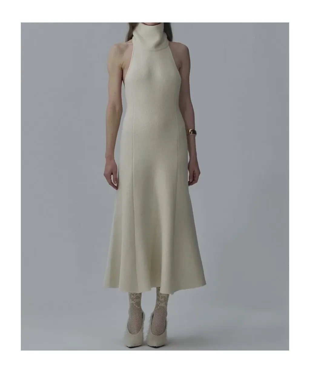 Halterneck Midi Dress