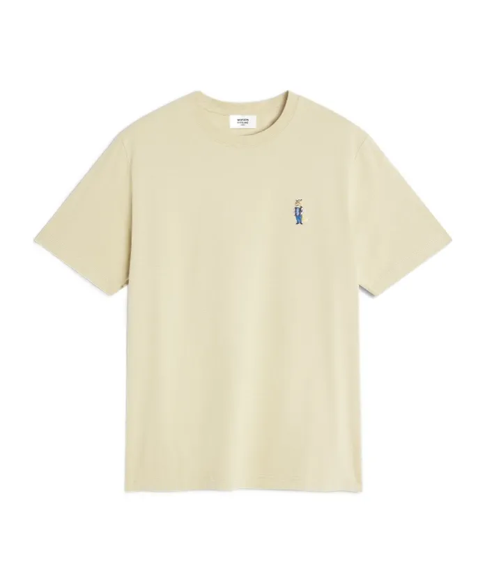 Fox-Embroidered Cotton T-Shirt