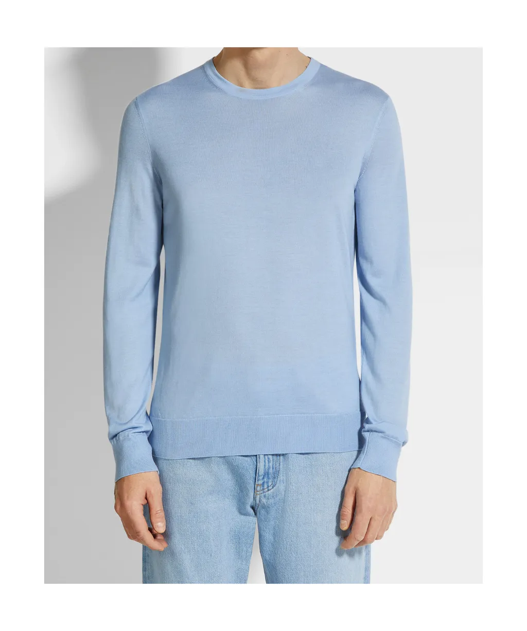 Crewneck Fine-Knit Jumper