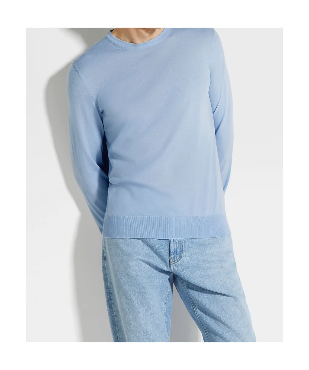 Crewneck Fine-Knit Jumper