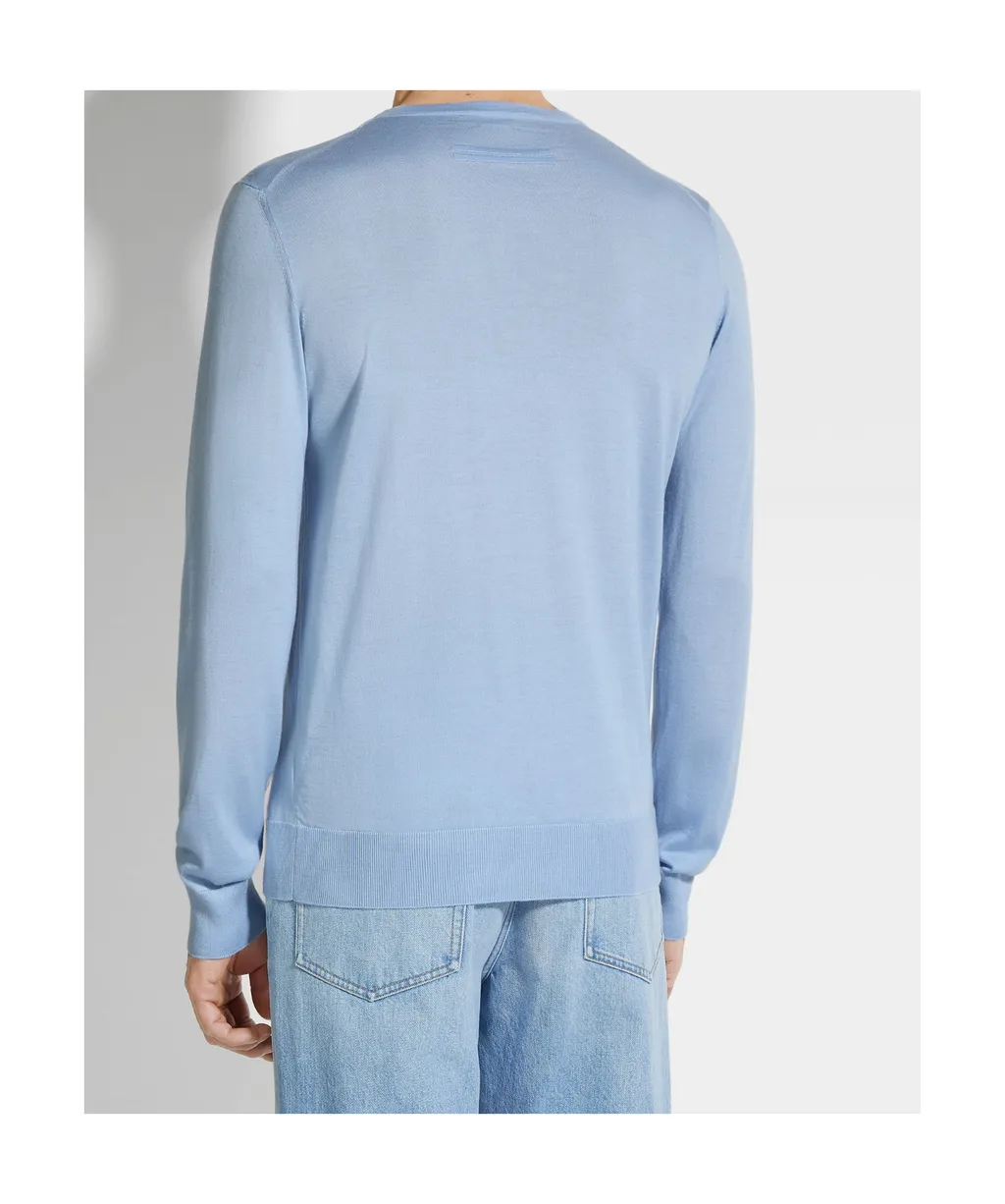 Crewneck Fine-Knit Jumper