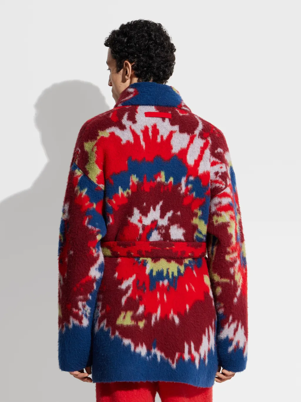 Intarsia Cashmere-Wool Robe