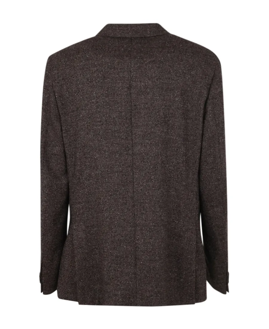 Single-Breasted Twill Blazer