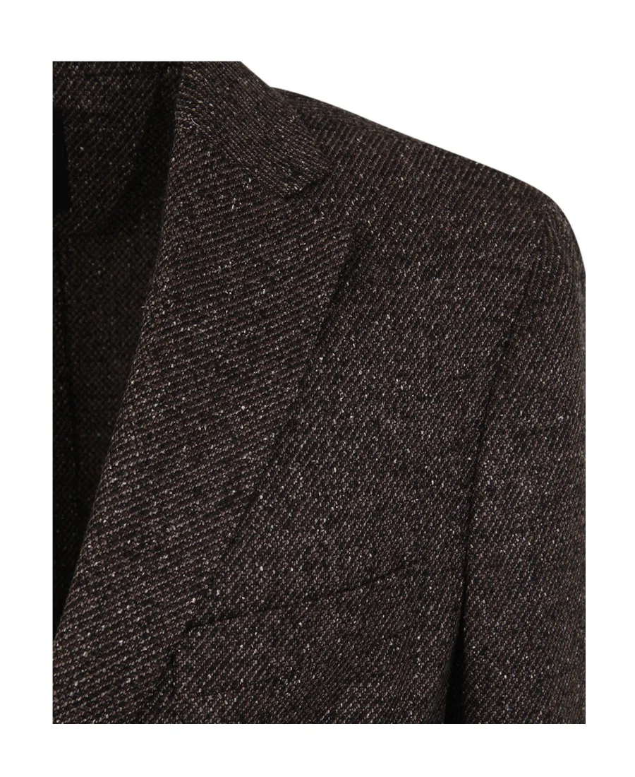 Single-Breasted Twill Blazer