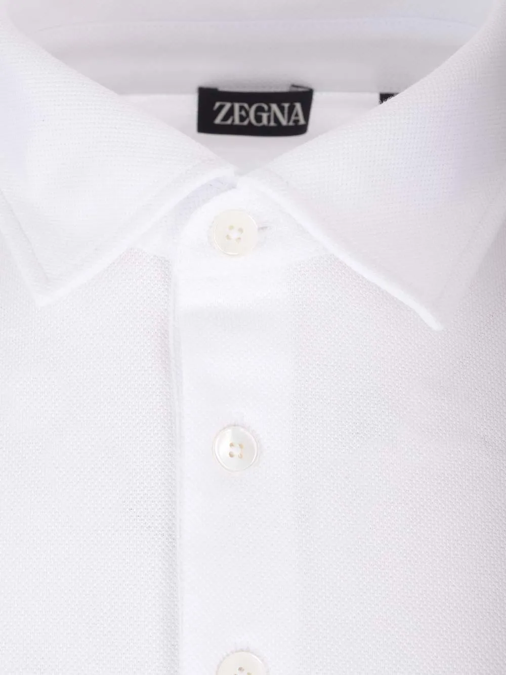 Short Sleeved Button-Detailed Polo Shirt