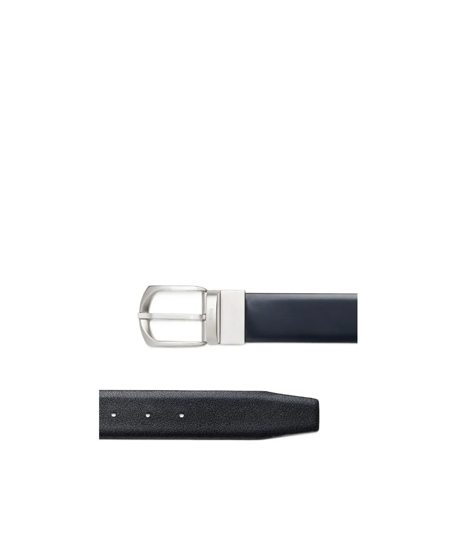 Leather Reversible Buckle Belt