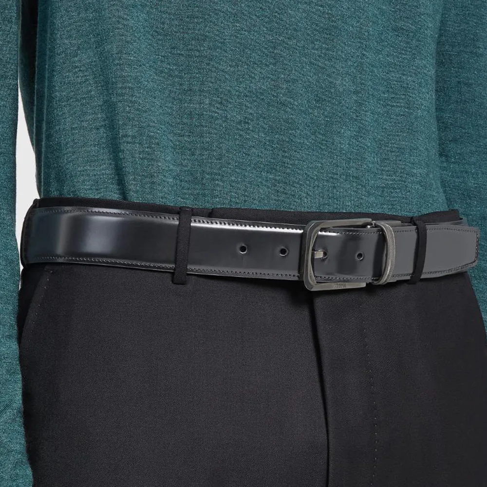 Leather Reversible Buckle Belt