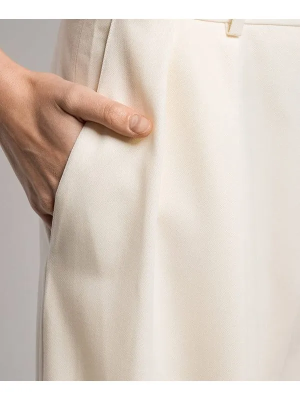 Ruffled Detail Casual Pants