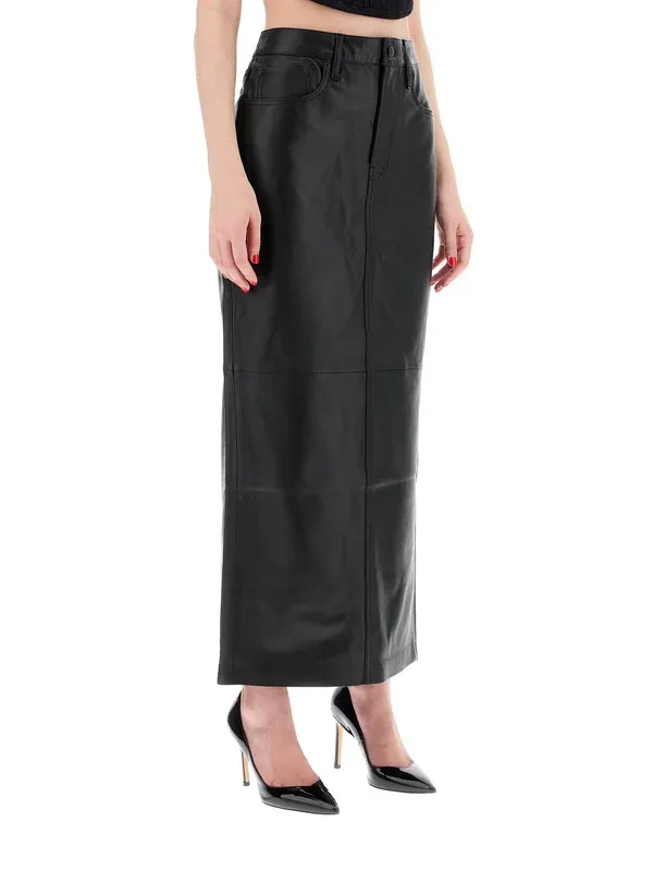 Straight Pencil Skirt With Belt Loops