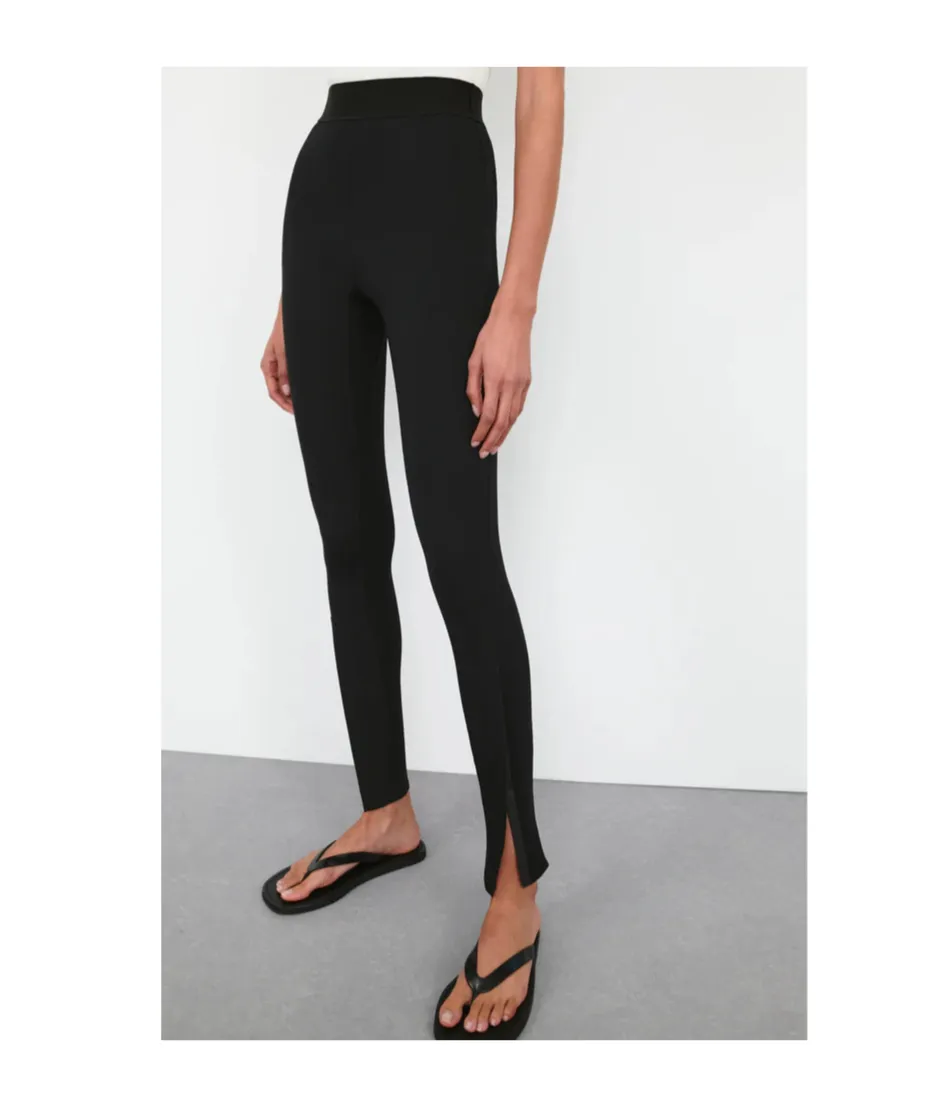 Front Zipper Leggings