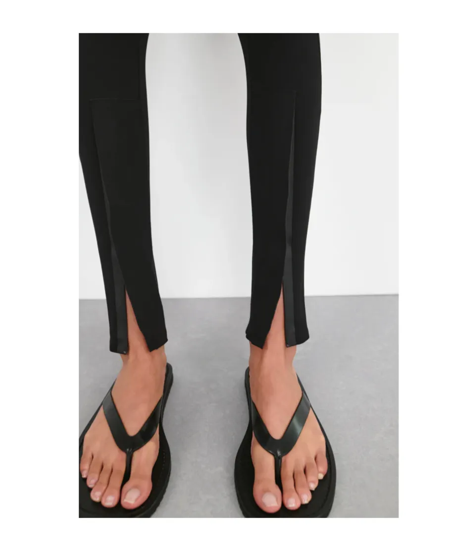 Front Zipper Leggings