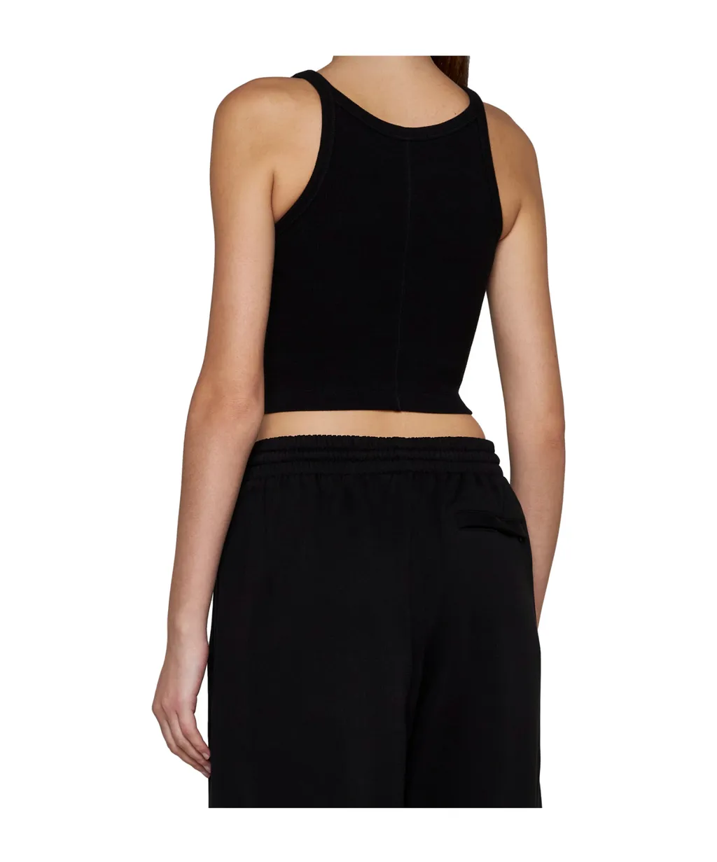 Ribbed Knitted Suspenders