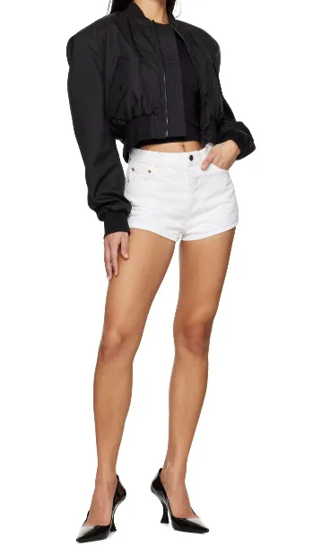 Non-Elastic Denim Shorts