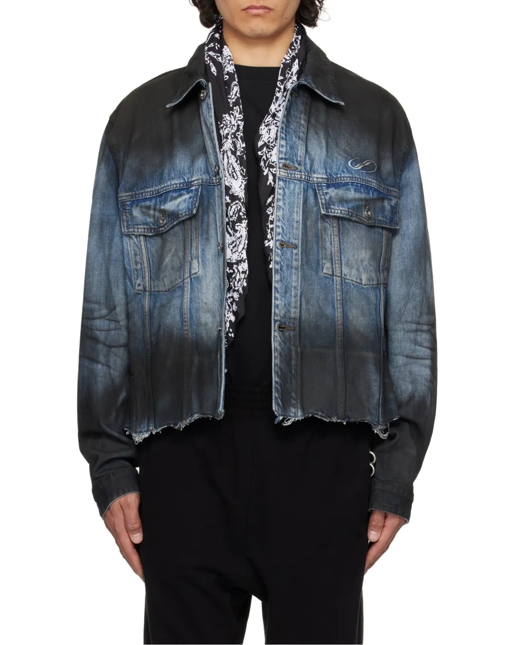 Sprayed Sporty Selldone Denim Jacket