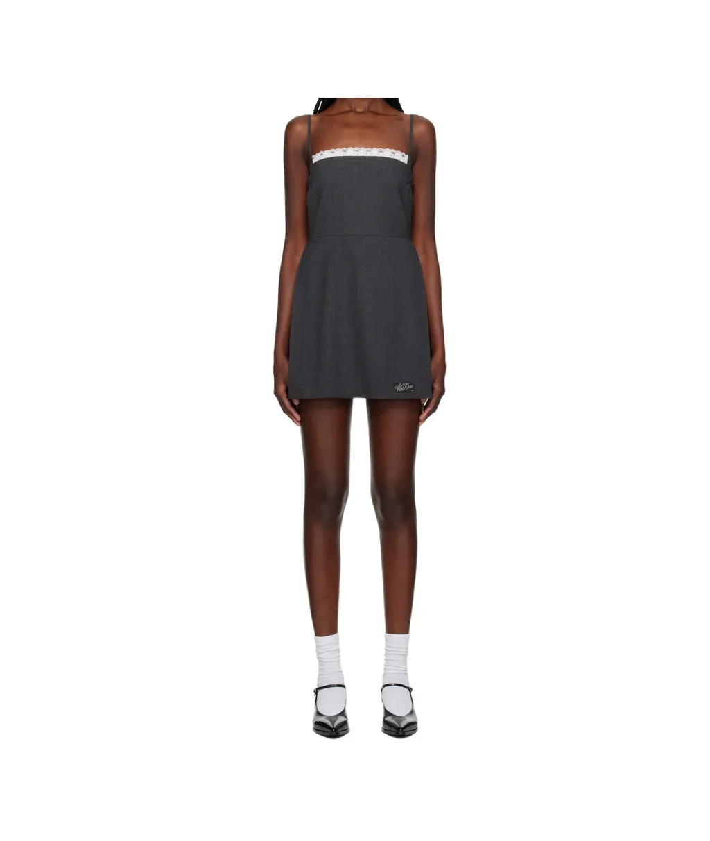 Lace-Detail Minidress
