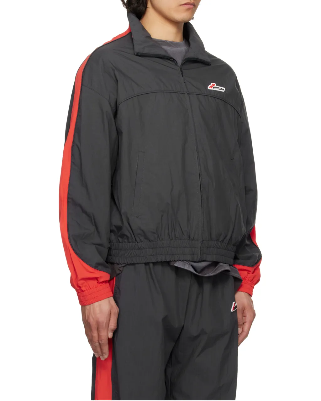 Panelled Zip-Up Bomber Jacket