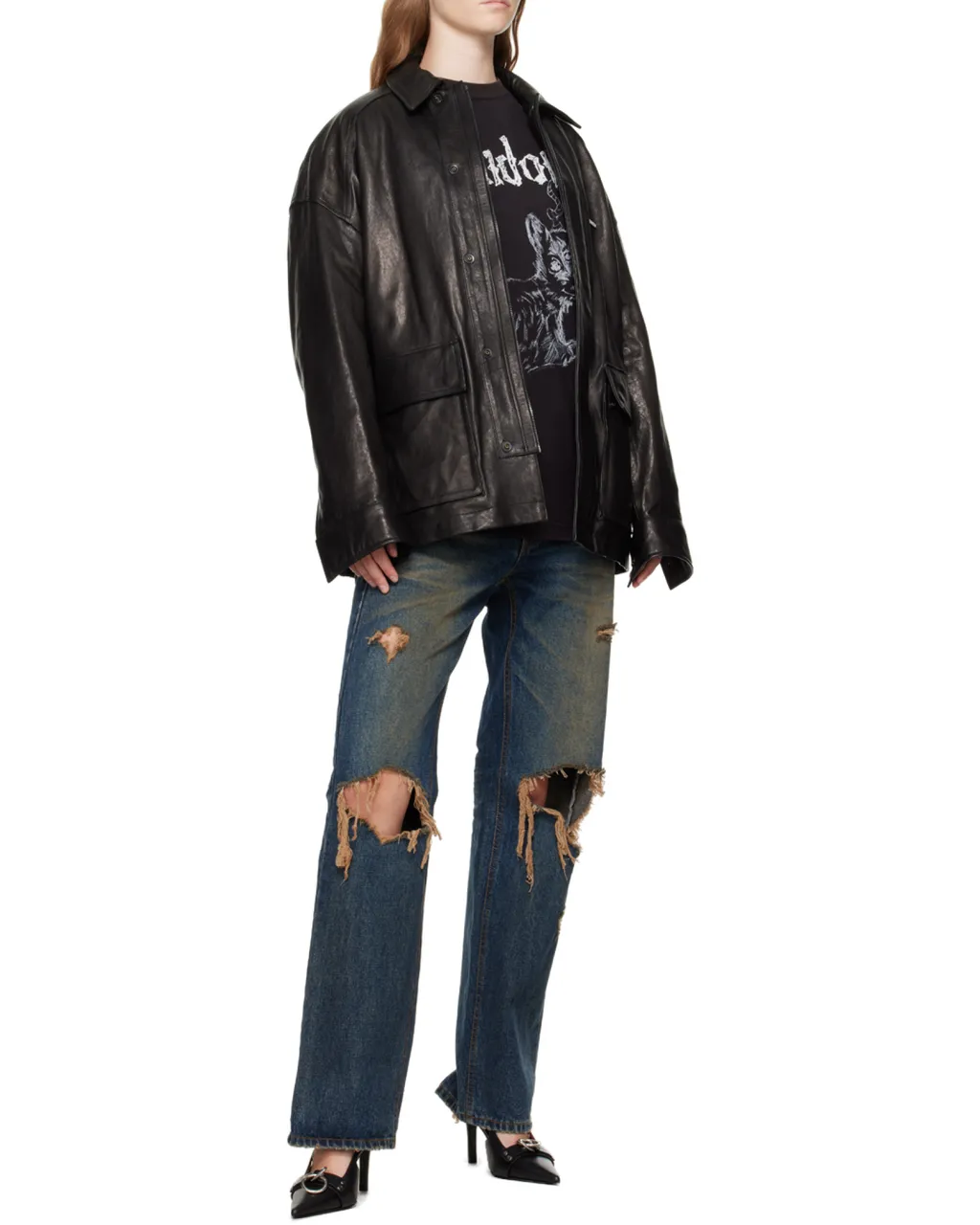 Padded Leather Jacket