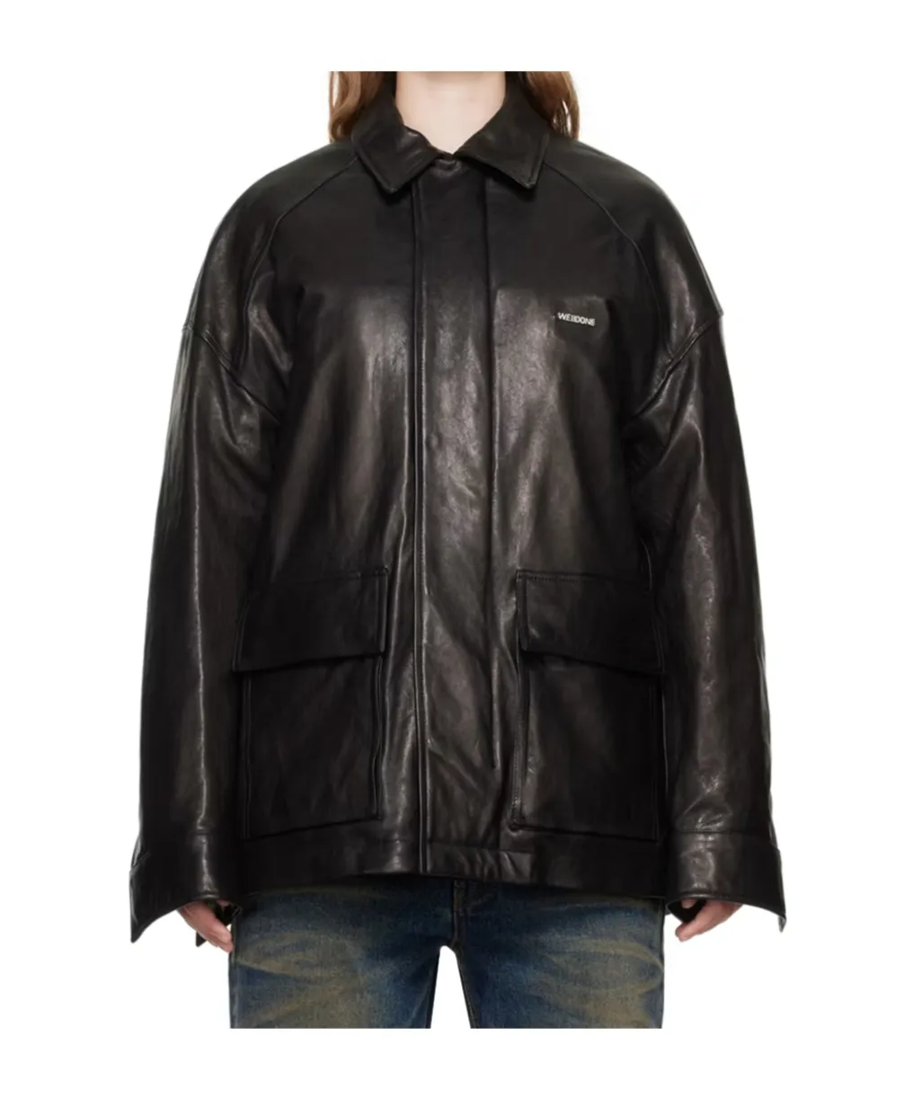 Padded Leather Jacket