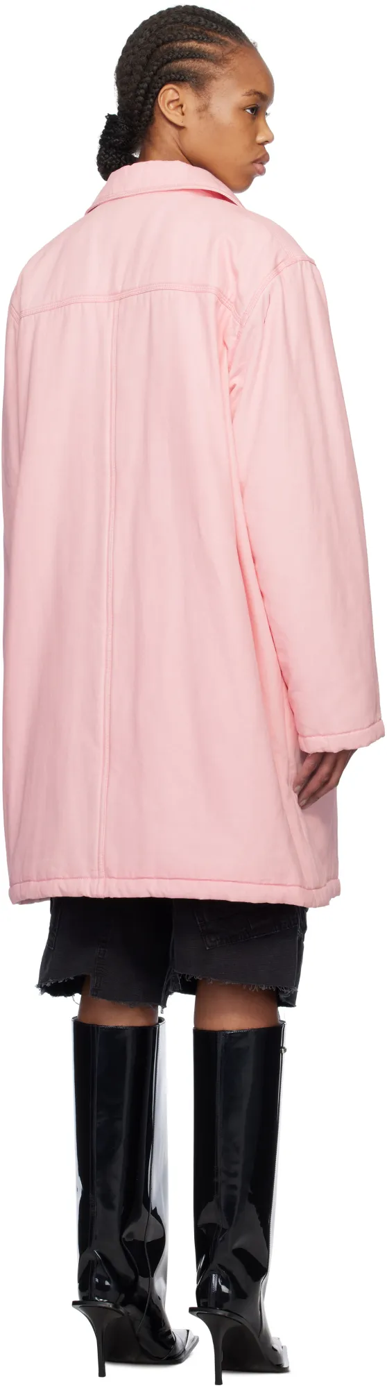 Lapel Long Sleeve Coat