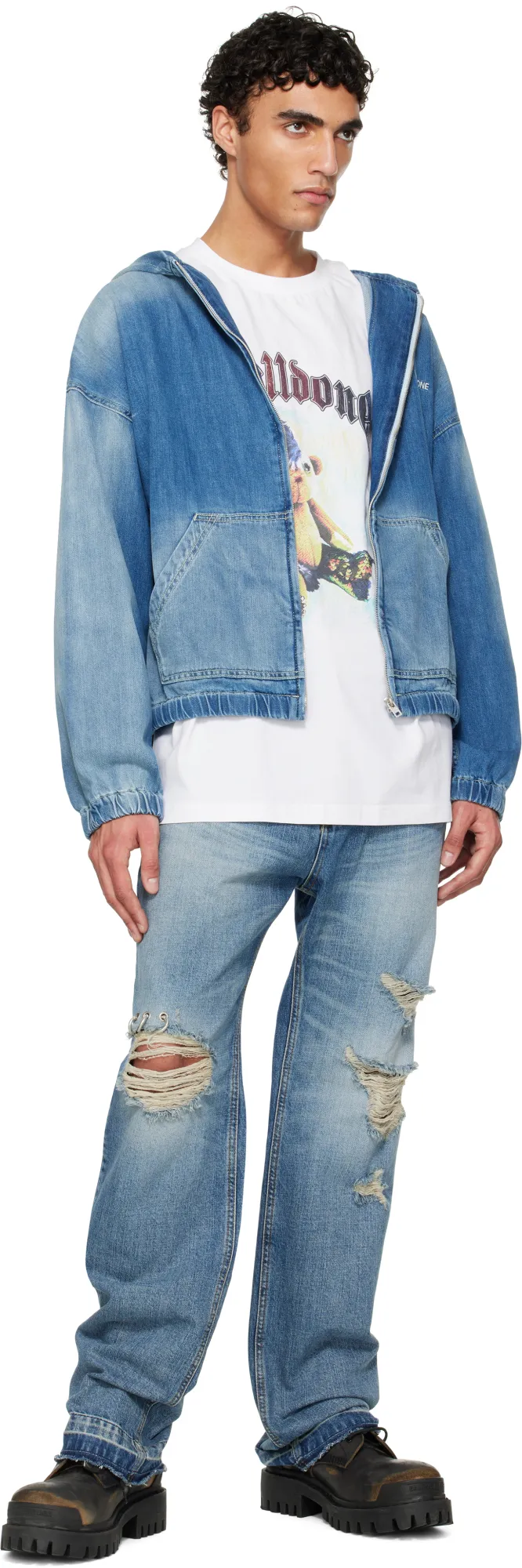 Hooded Denim Jacket