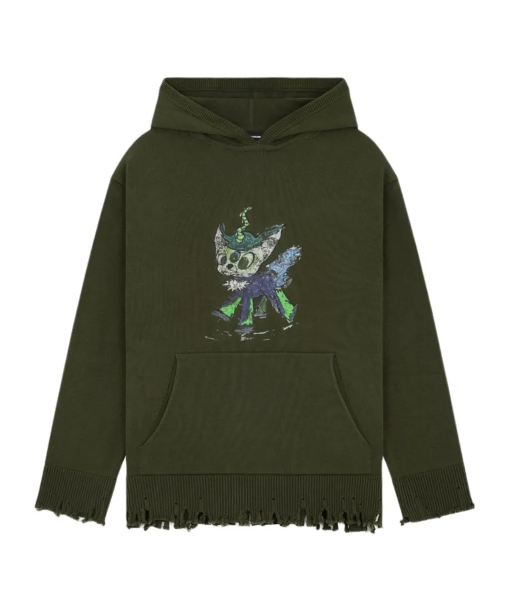Long-Sleeved Hooded Sweatshirt
