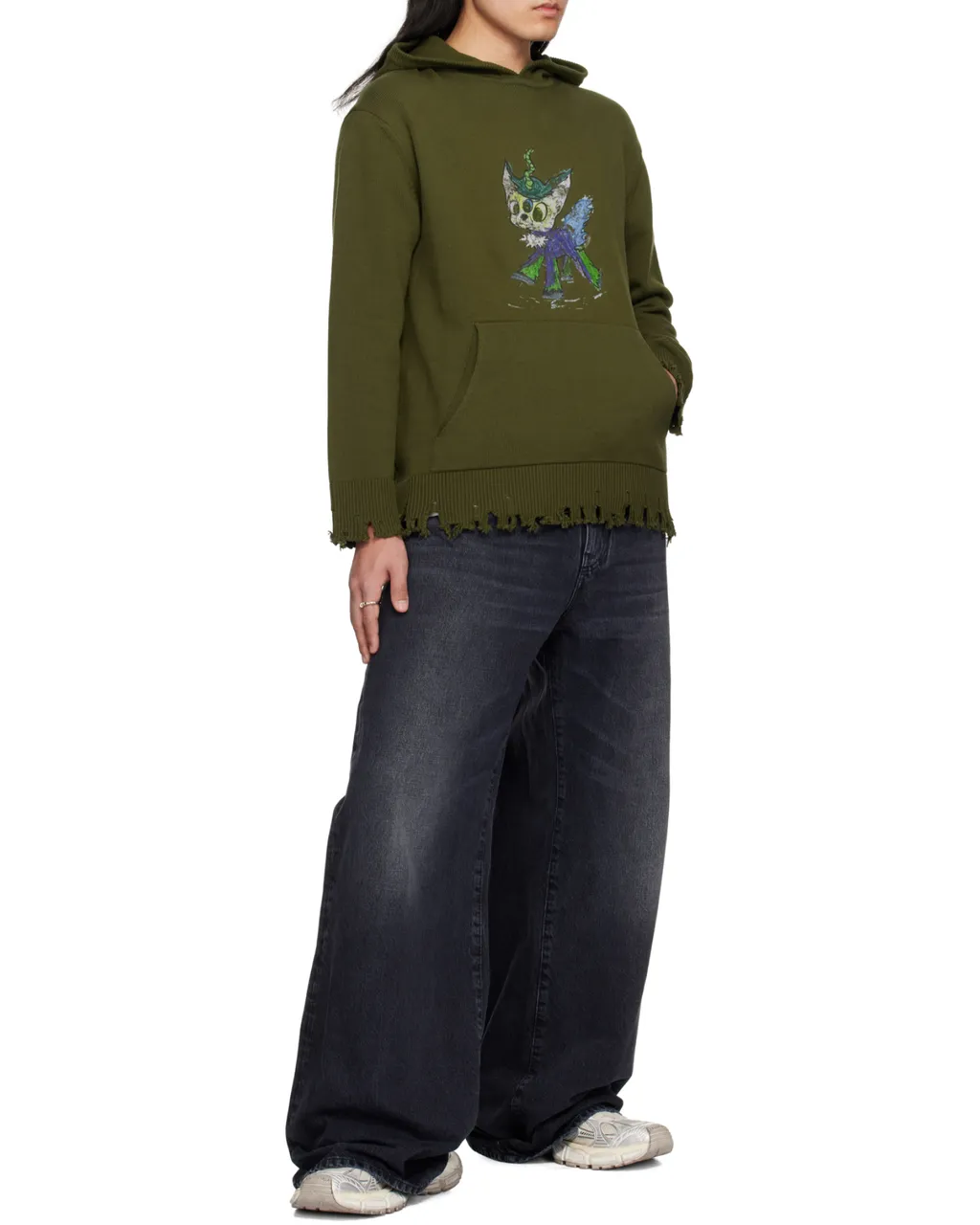 Long-Sleeved Hooded Sweatshirt