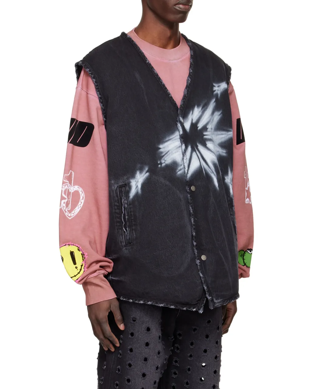 V-Neck Denim Vest