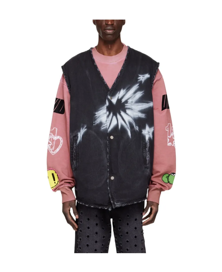 V-Neck Denim Vest