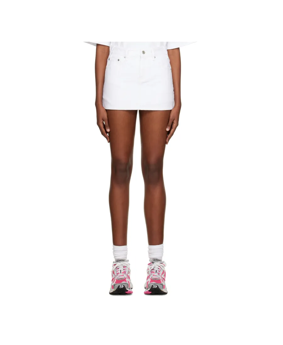 Logo Denim Skirt