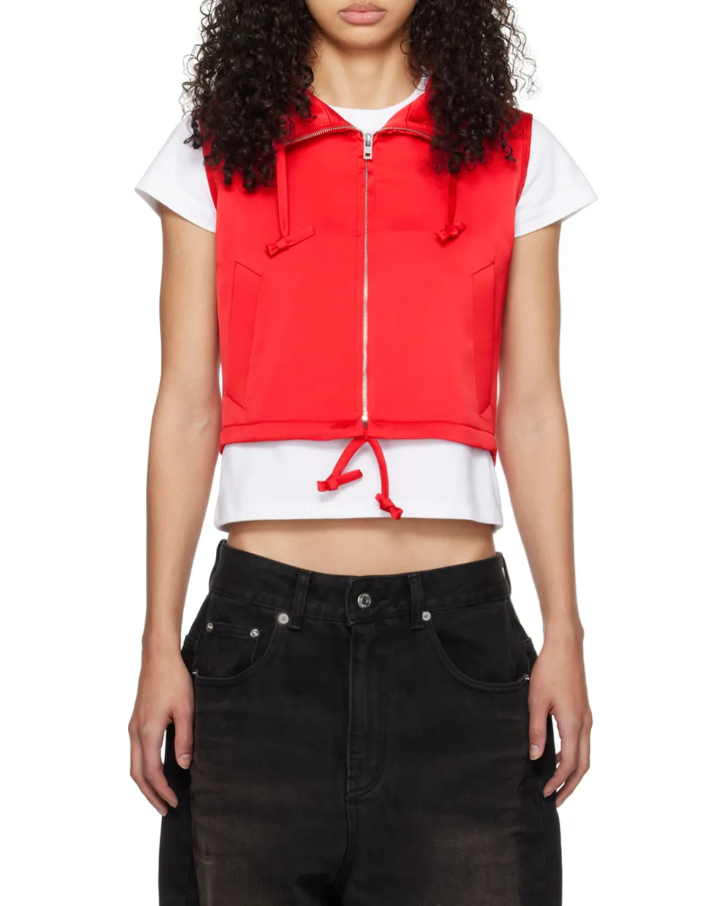 Hooded Zipper Vest
