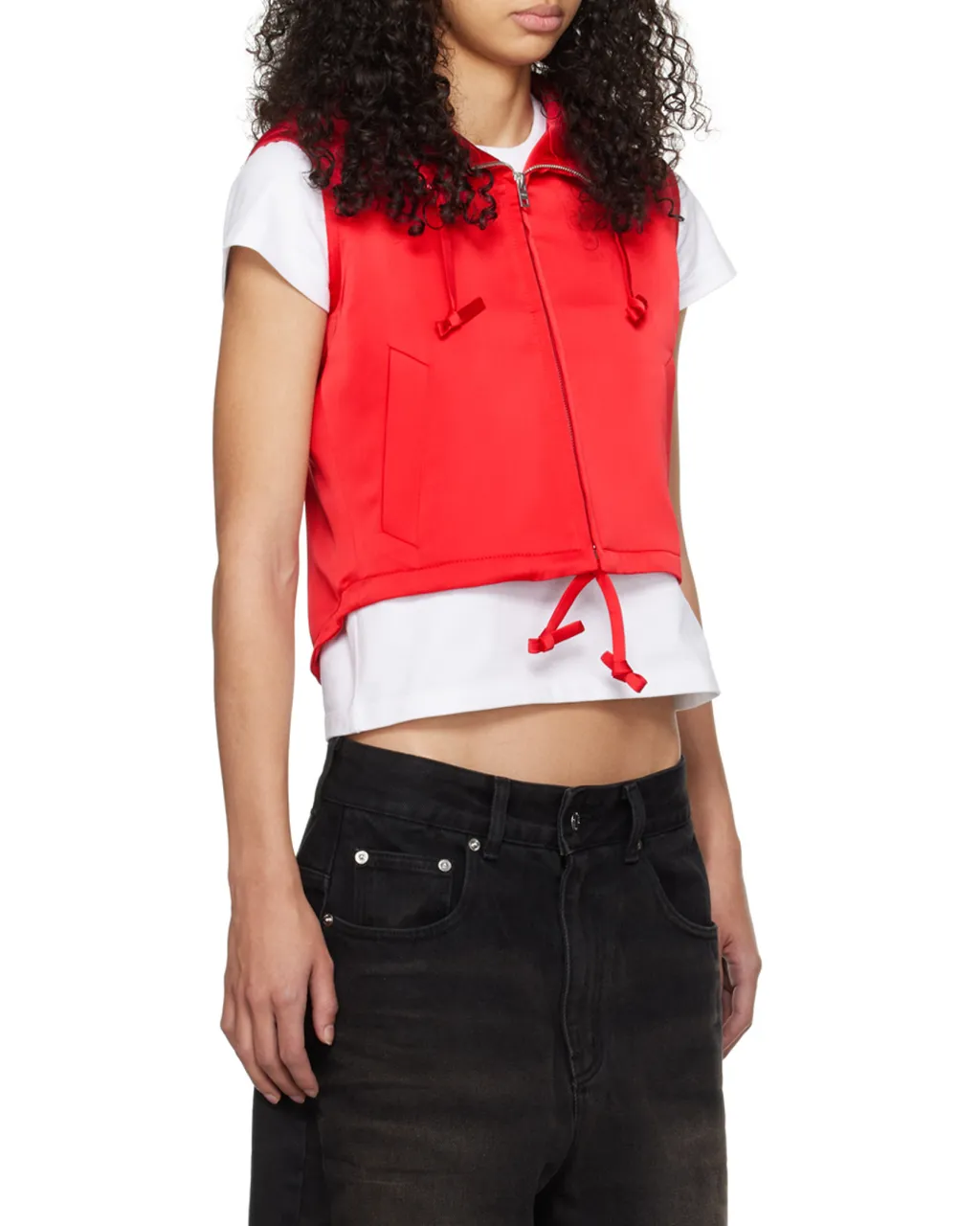 Hooded Zipper Vest