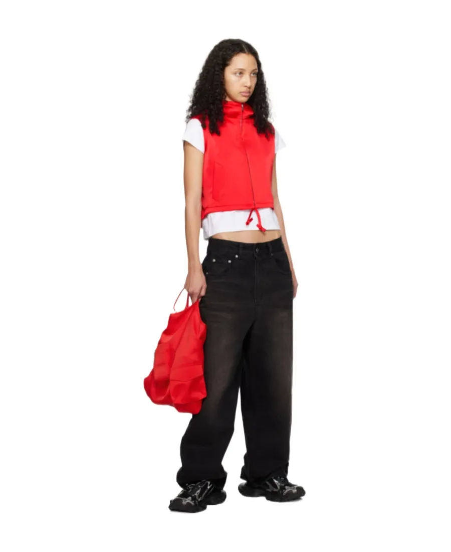 Hooded Zipper Vest