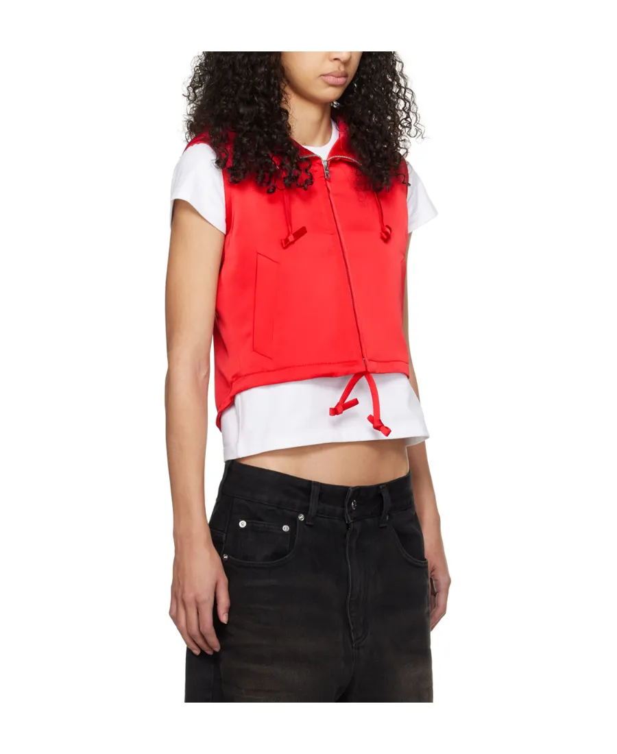 Hooded Zipper Vest