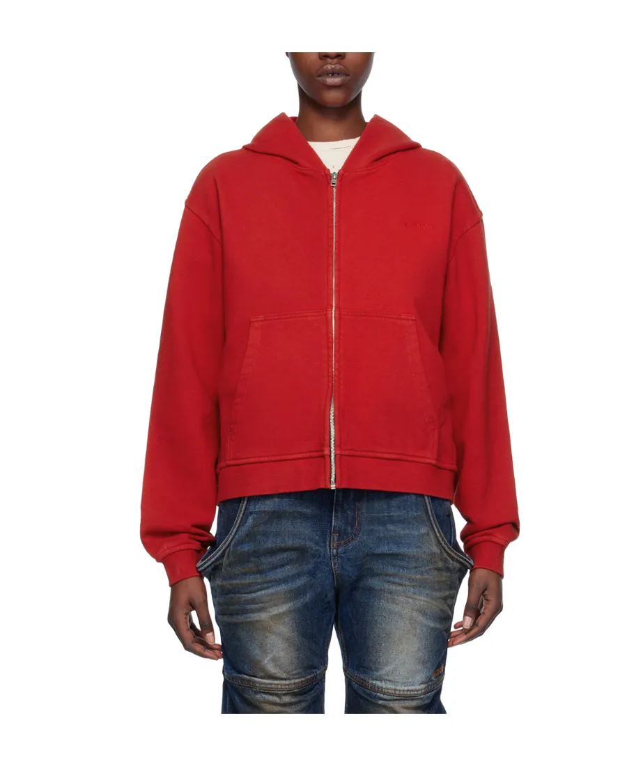 Zipper Hooded Sweater