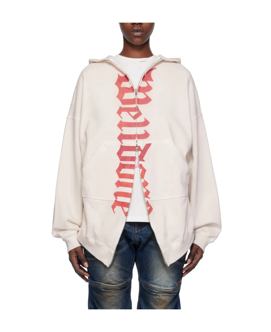 Logo-Print Zip-Up Hoodie
