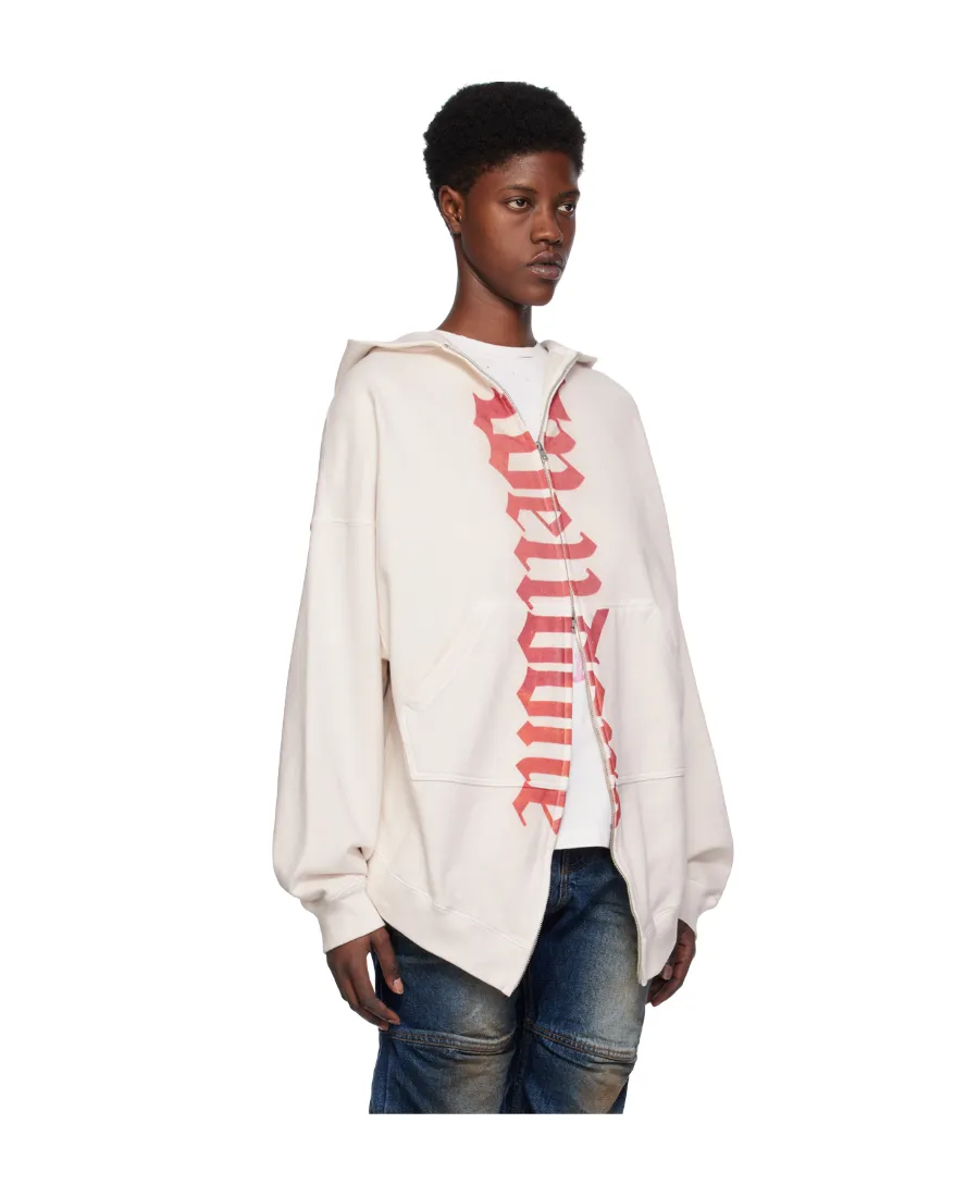 Logo-Print Zip-Up Hoodie