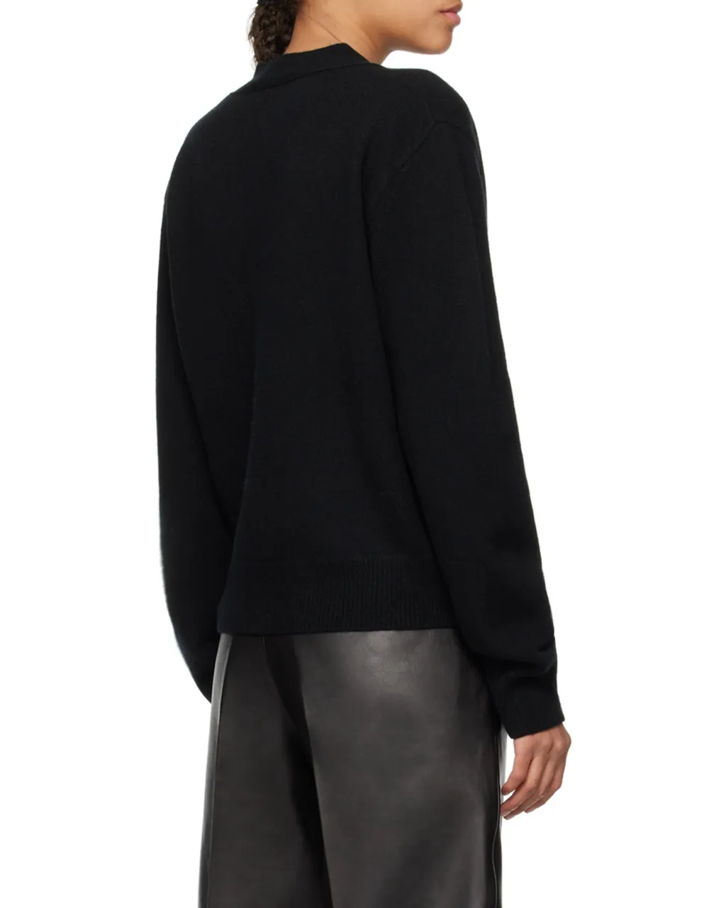 Logo-Print V-Neck Jumper