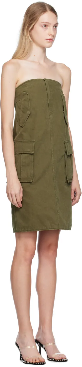 Multi-Pocket Straight Skirt