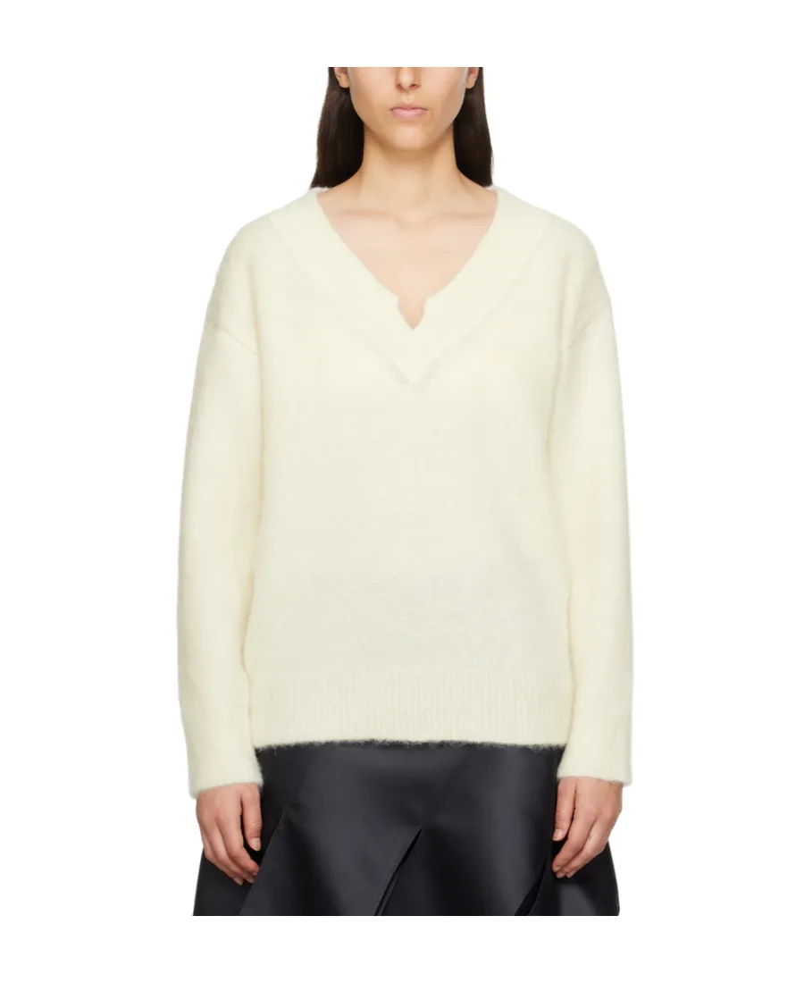 V-Neck Mohair-Blend Jumper