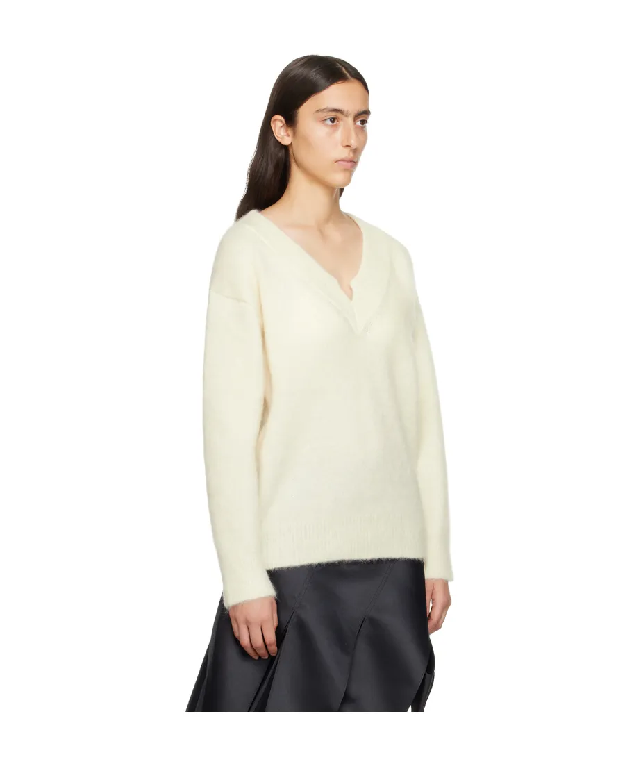 V-Neck Mohair-Blend Jumper