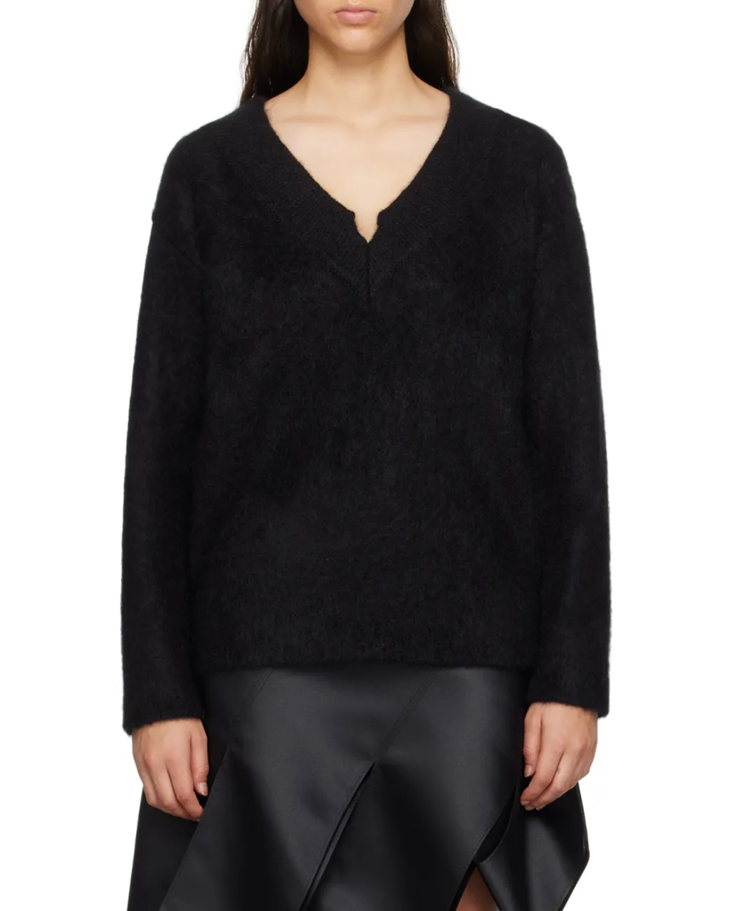V-Neck Mohair-Blend Jumper