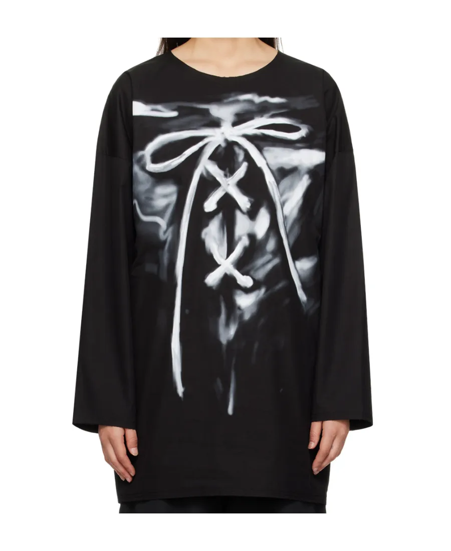Painterly-Print Cotton T-Shirt
