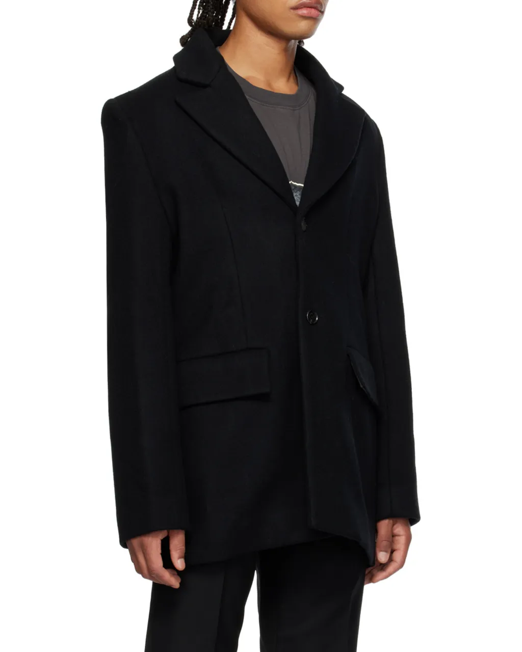 Single-Breasted Wool Blazer
