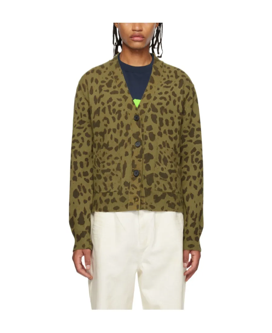 V-Neck Long-Sleeved Cardigan