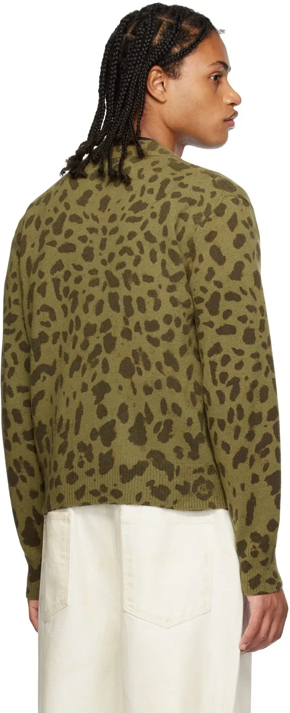 V-Neck Long-Sleeved Cardigan