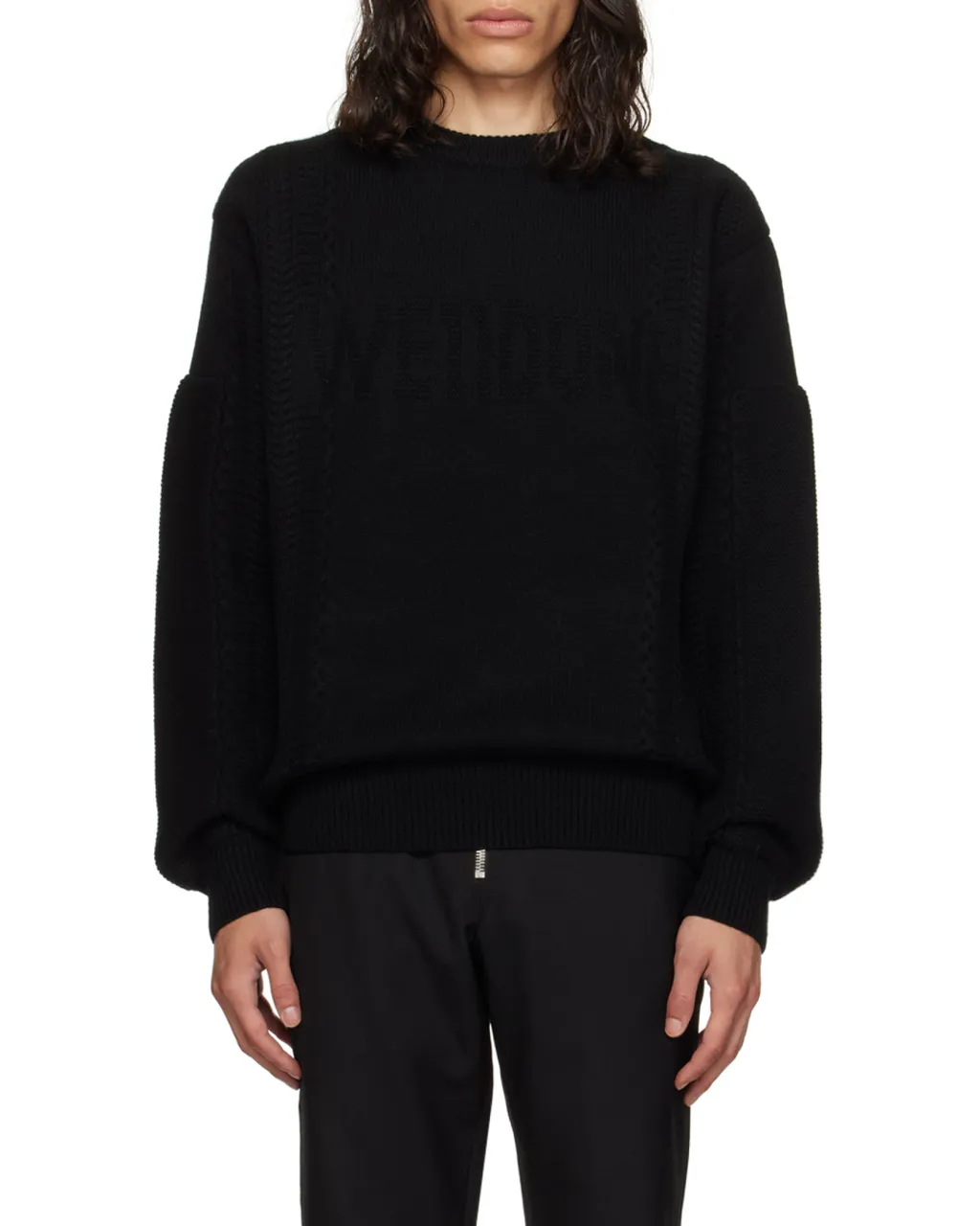 Rib Knit Round Neck Sweater