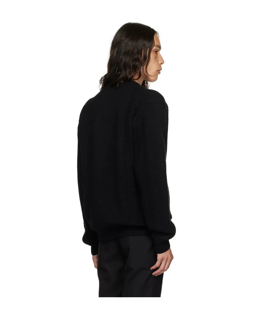 Rib Knit Round Neck Sweater