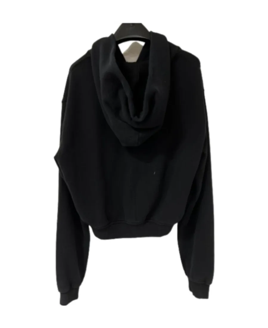 Long-Sleeved Hooded Zipper Sweater