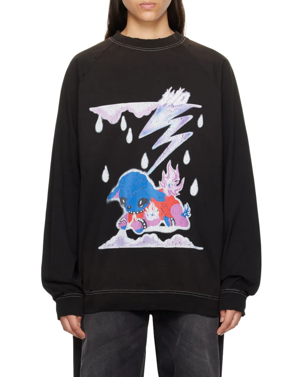 Graphic-Print Cotton Hoodie